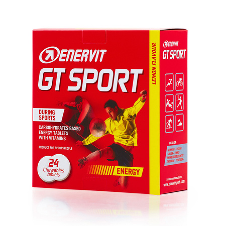 Enervit GT Sport energetyczne tabletki węglowodanowe 24x 4g