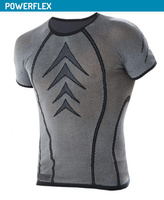 Koszulka potówka z krótkim rękawem Powerflex, kompresyjny baselayer na lato